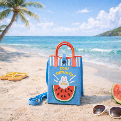 Pixie Bag Hase Sommer Wassermelone - Kleine Urlaubstasche Handytasche