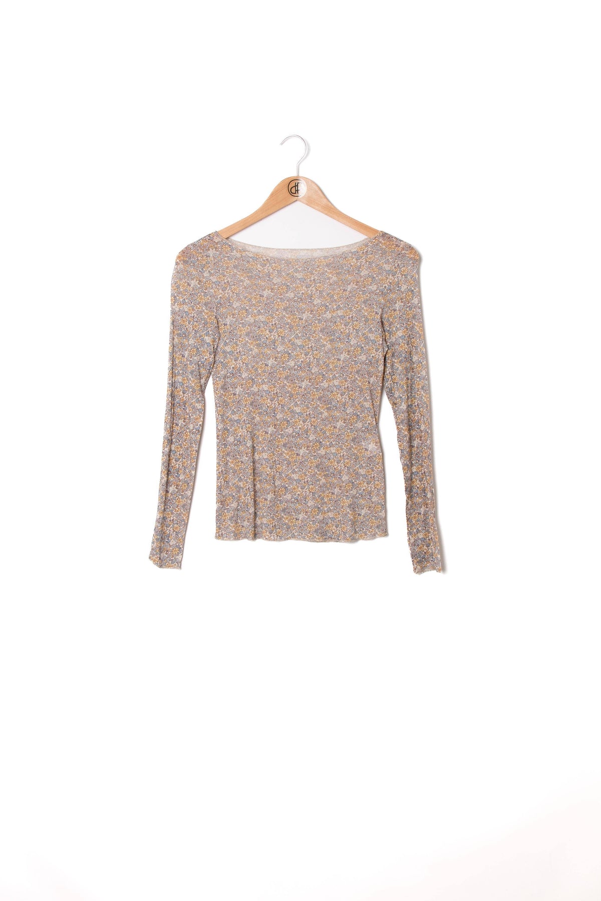 Große Größen Kaschmir-Top mit Liberty-Print