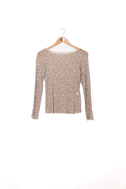 Große Größen Kaschmir-Top mit Liberty-Print