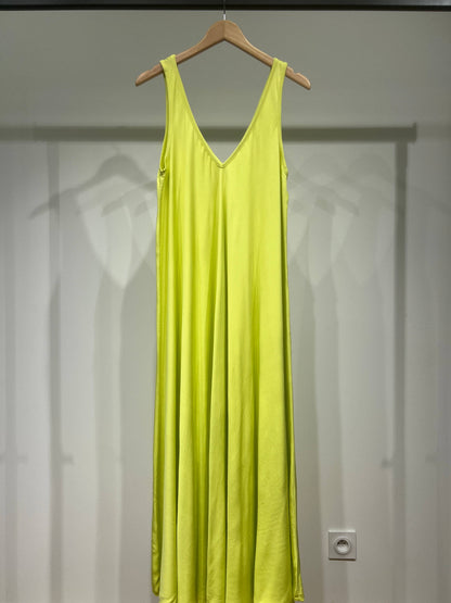 Maxikleid mit V-Ausschnitt und breiten Trägern