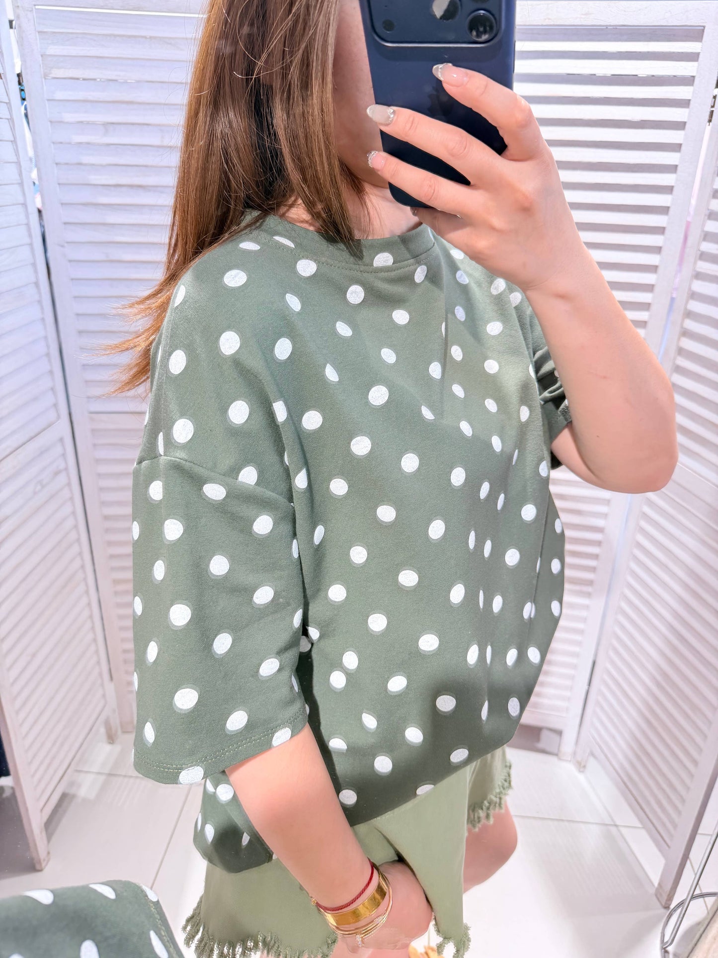 T‑Shirt mit Punkten