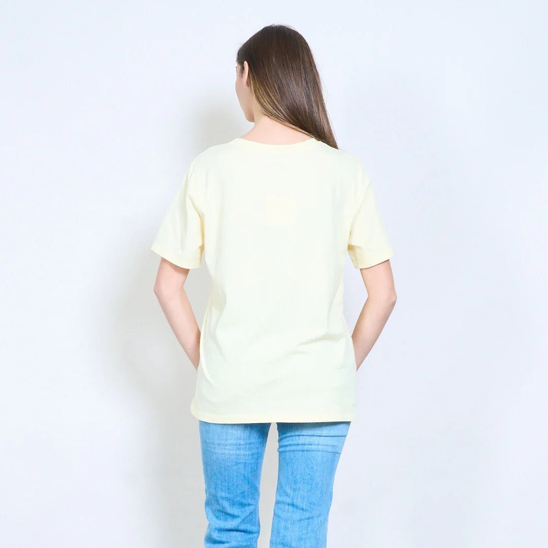 Entspanntes, schlichtes, kurzärmliges Jersey-T-Shirt mit Rundhalsausschnitt