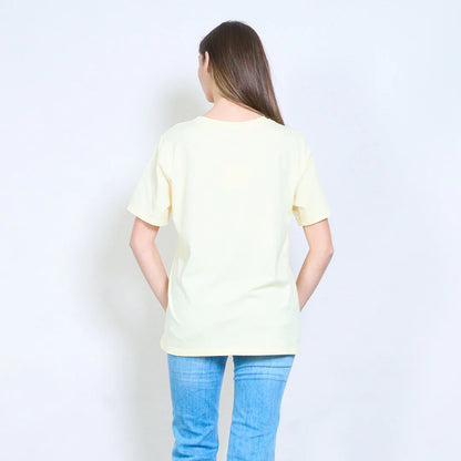 Entspanntes, schlichtes, kurzärmliges Jersey-T-Shirt mit Rundhalsausschnitt