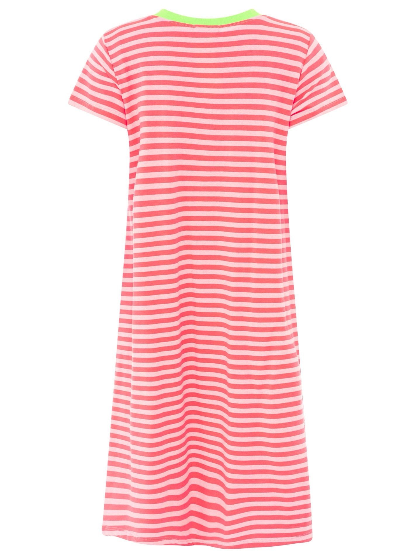Sweat Kleid "Neon Streifen"