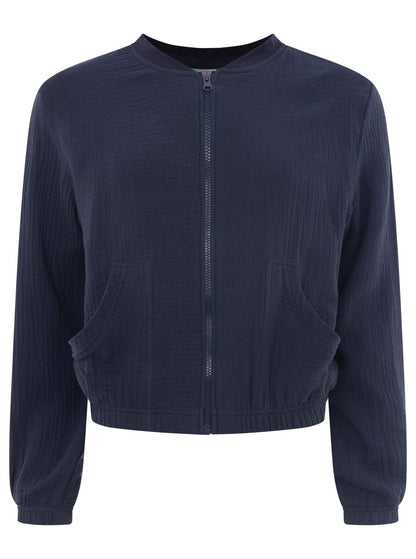 Zipper Jacke "Musselin"