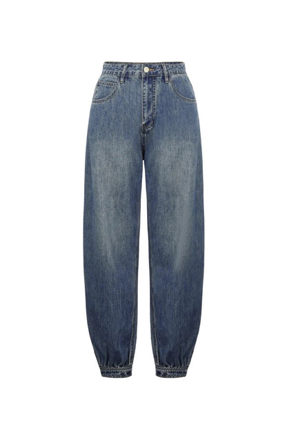 Ballonjeans mit Knopfleiste
