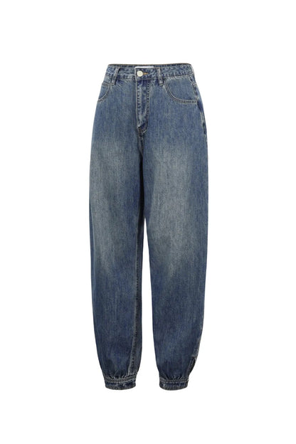 Ballonjeans mit Knopfleiste