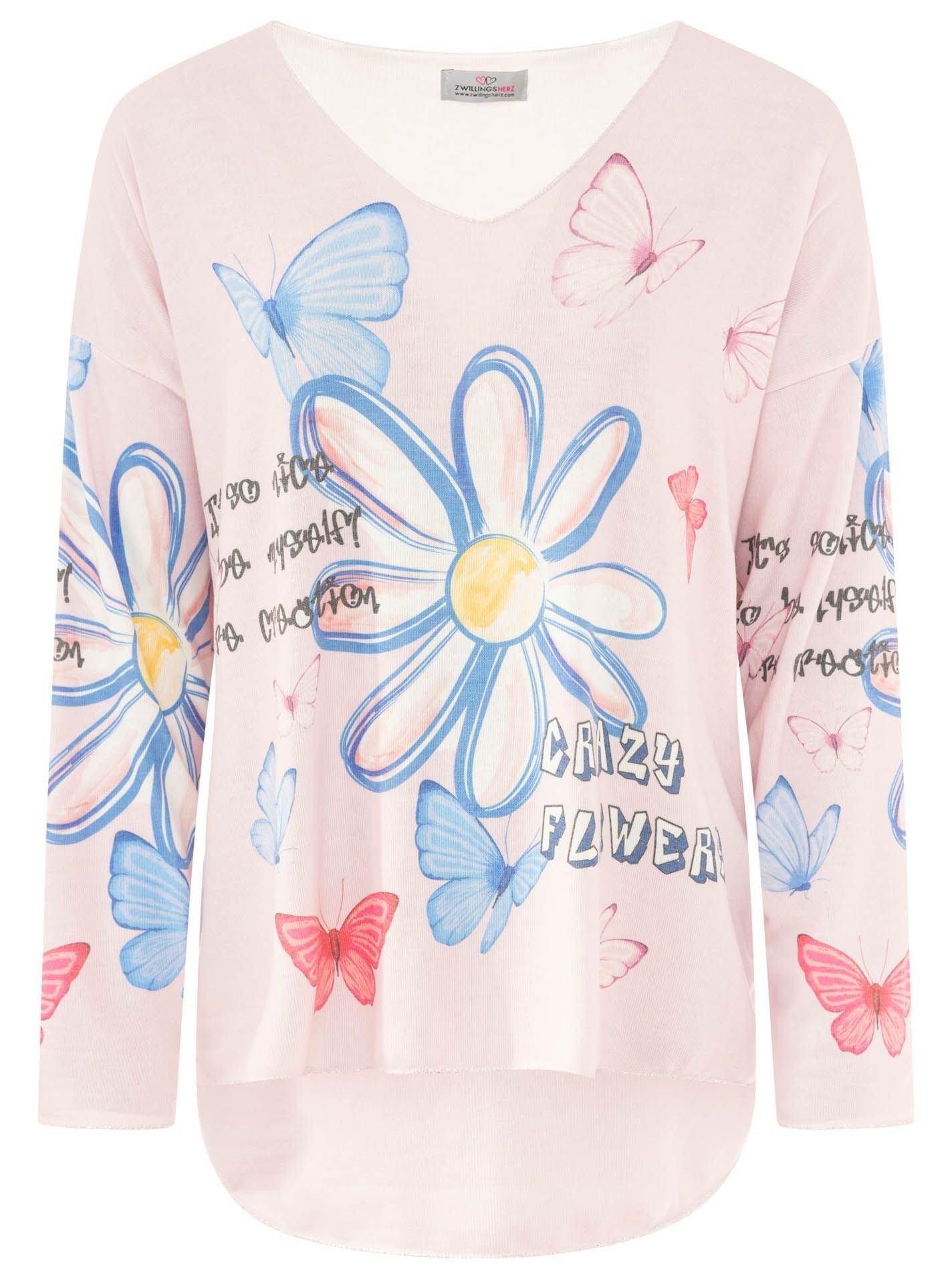 Sommer Pullover "Crazy Flower"