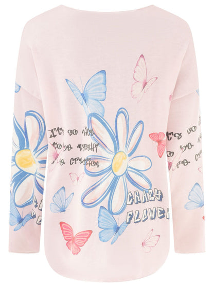 Sommer Pullover "Crazy Flower"