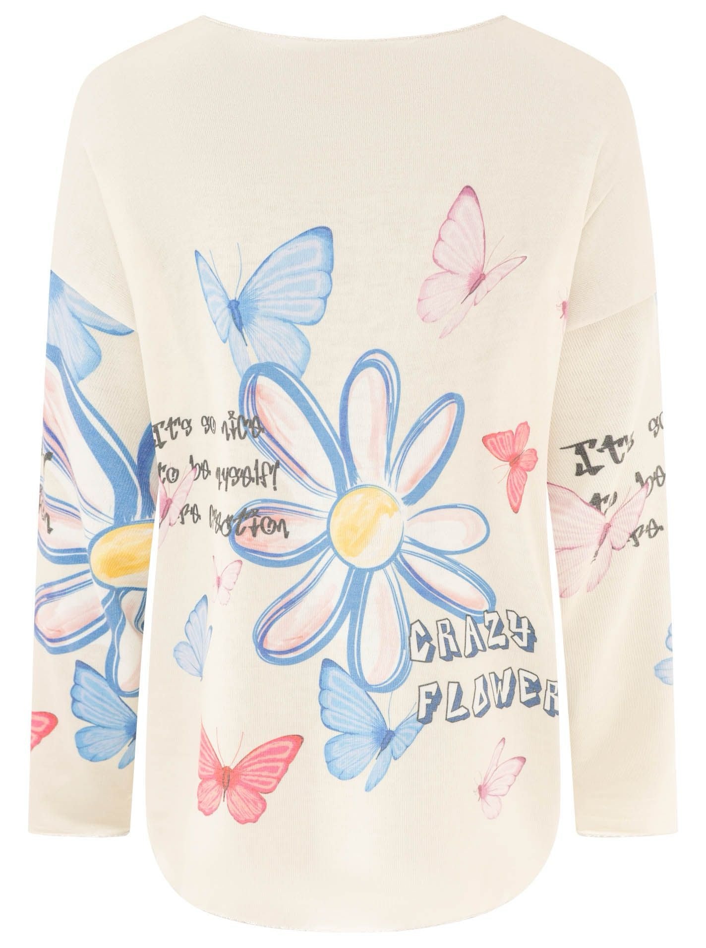 Sommer Pullover "Crazy Flower"