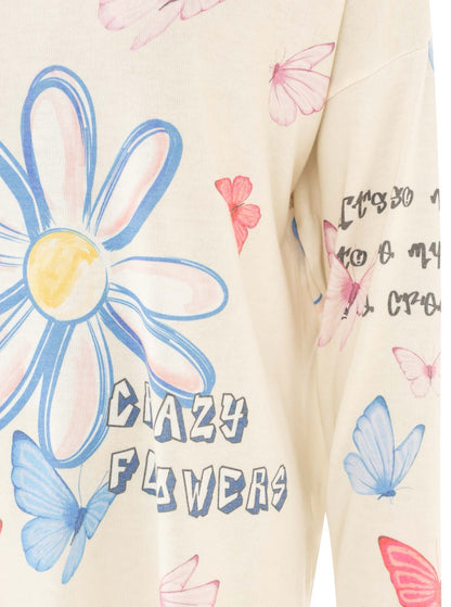 Sommer Pullover "Crazy Flower"