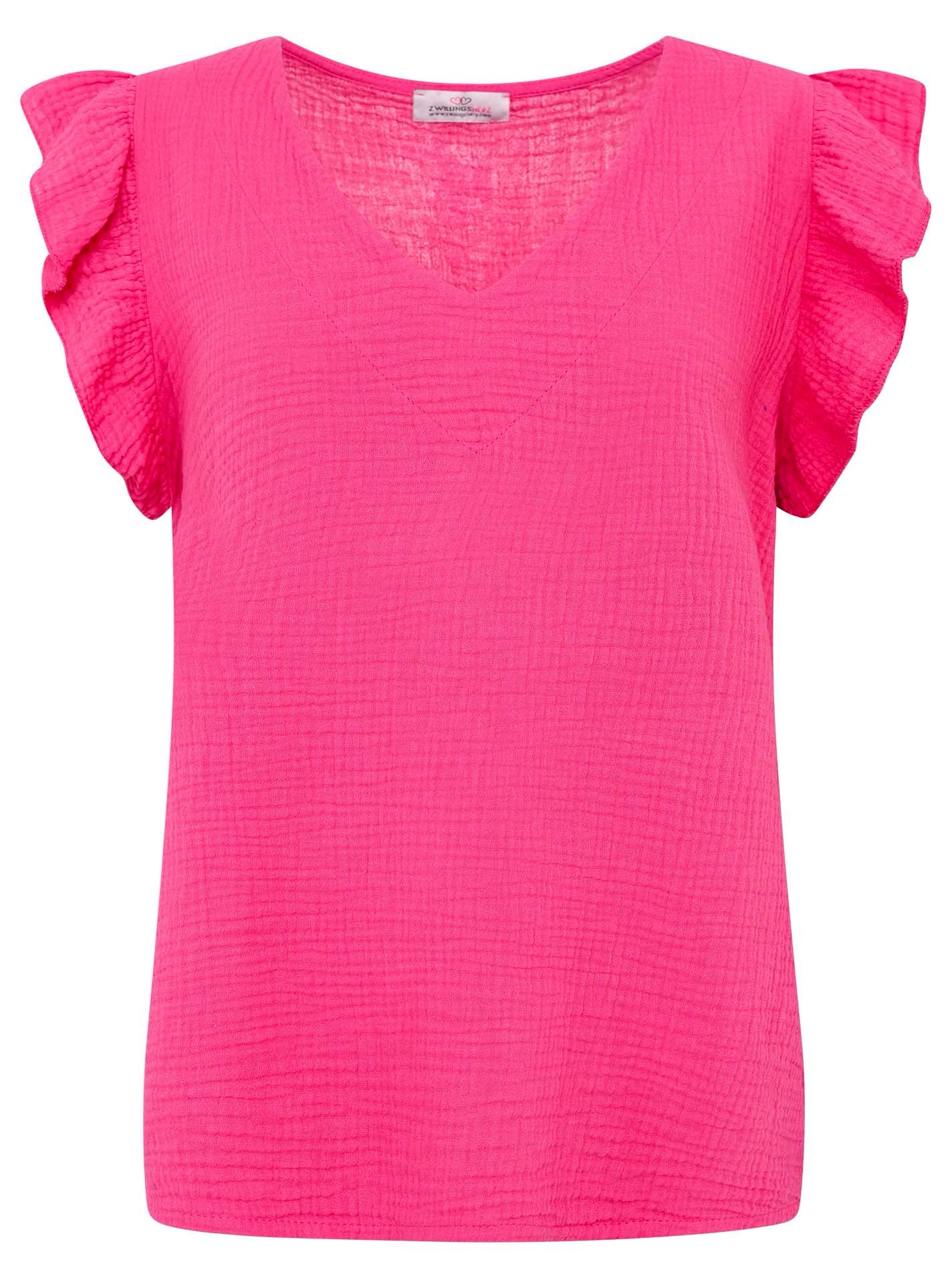 Musselin Bluse "Rüschen"
