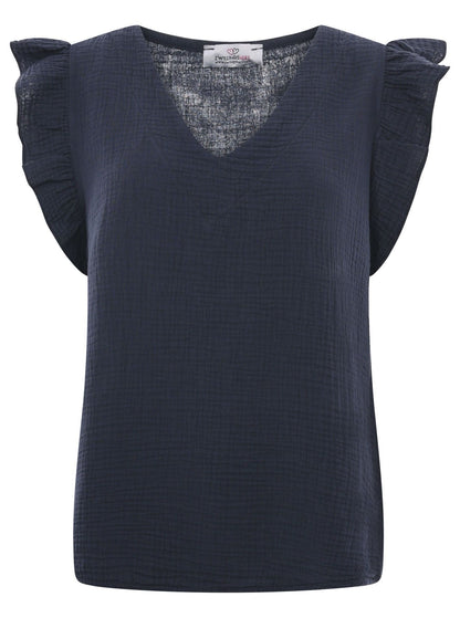Musselin Bluse "Rüschen"