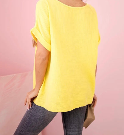 Musselin Shirt  mit Halskette