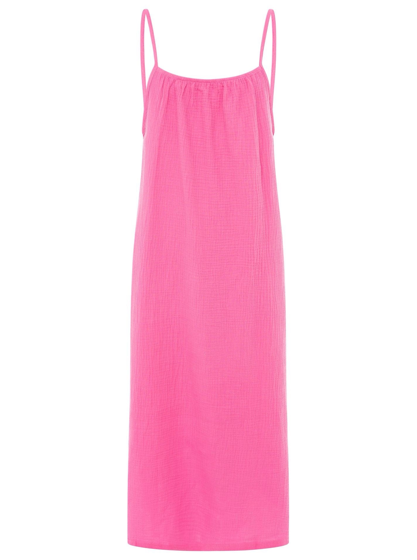 Trägerkleid Maxi Musselin "Uni"
