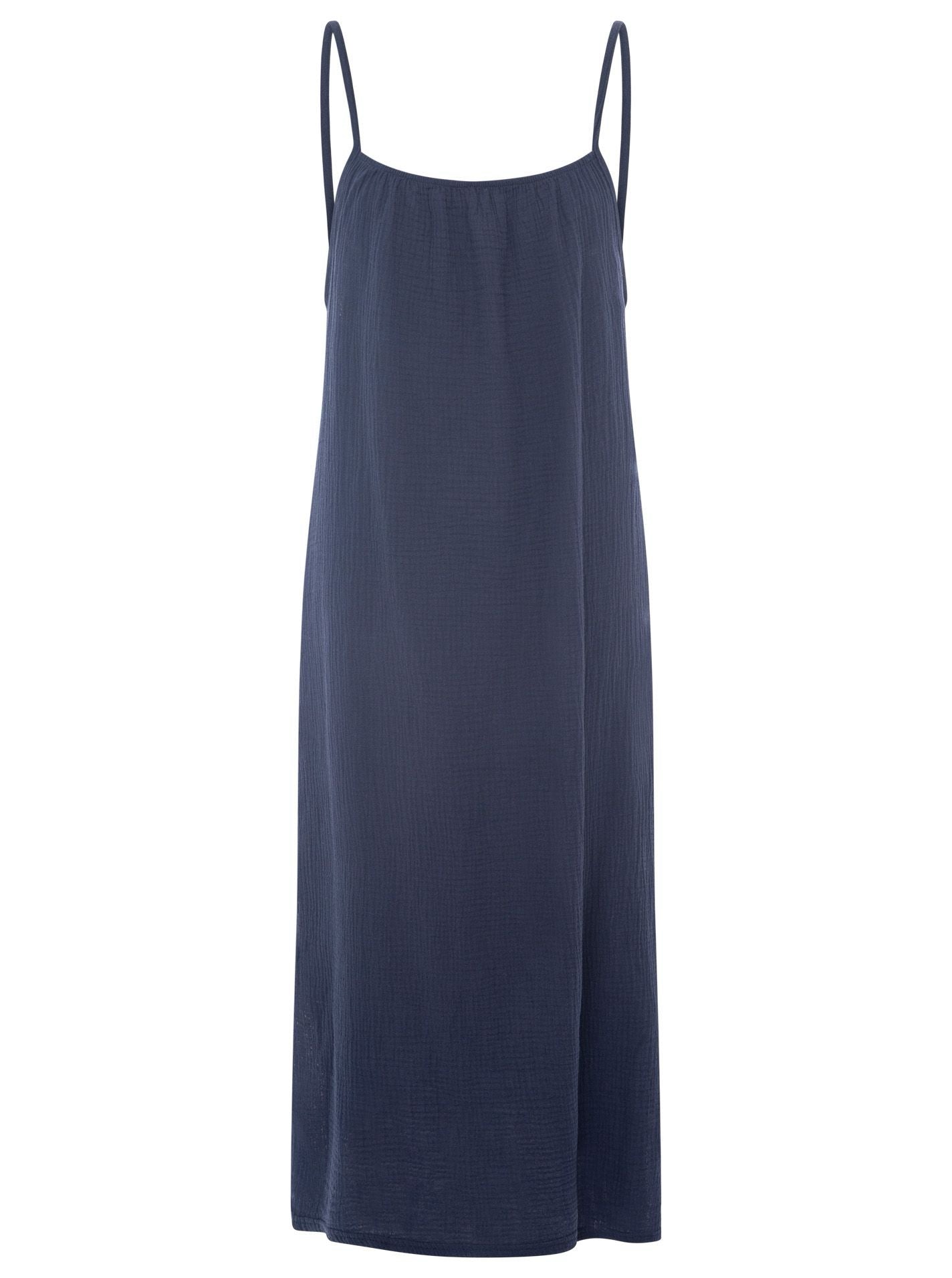 Trägerkleid Maxi Musselin "Uni"