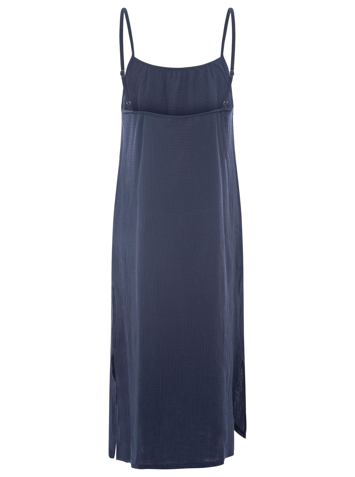 Trägerkleid Maxi Musselin "Uni"