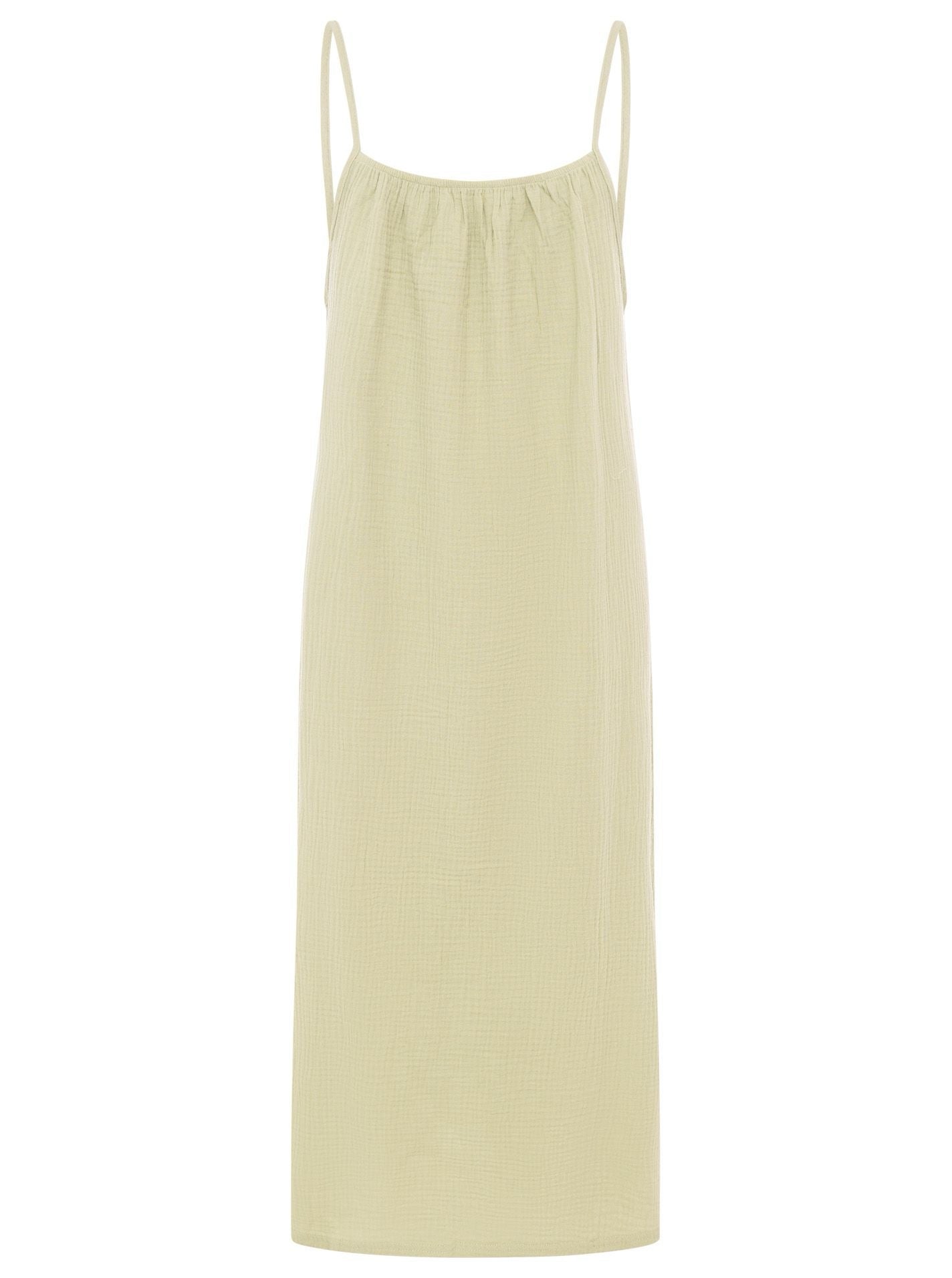 Trägerkleid Maxi Musselin "Uni"