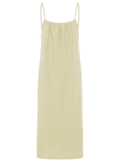 Trägerkleid Maxi Musselin "Uni"