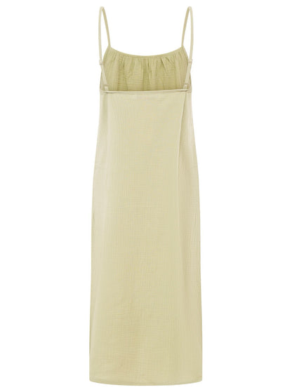 Trägerkleid Maxi Musselin "Uni"