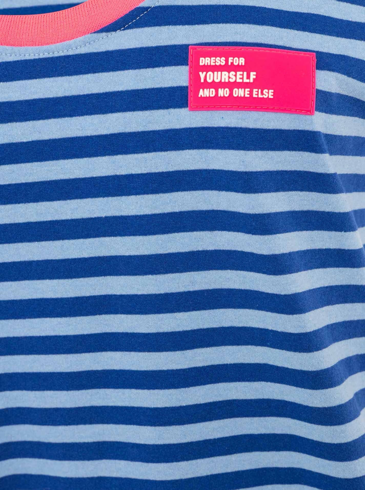Oversize Sweat Tank Top "Neon Stripes & Patch"
