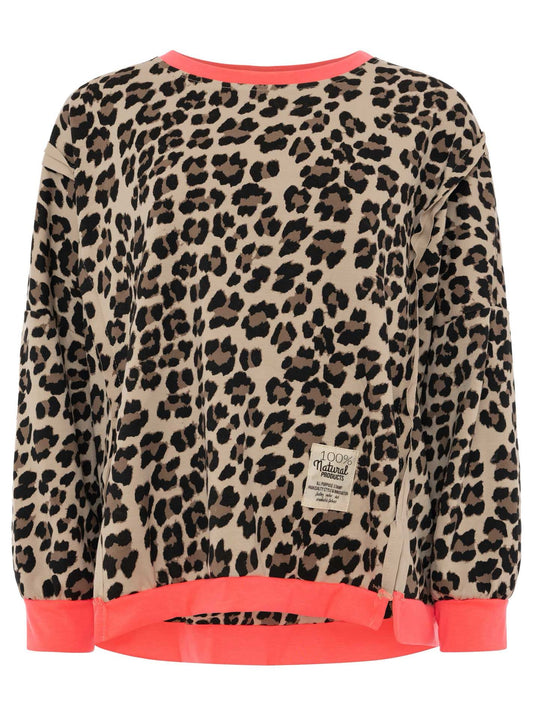 Sweatshirt "Leo buntes Bündchen"