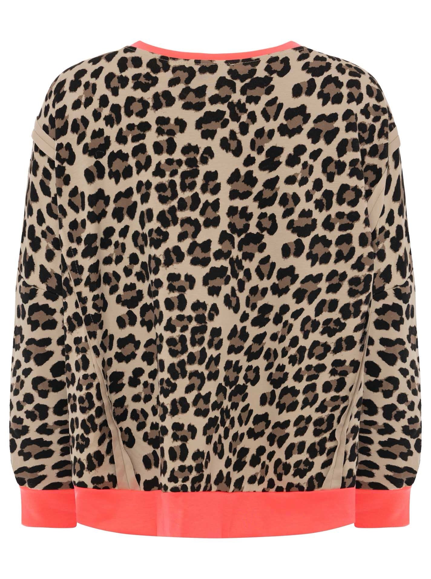 Sweatshirt "Leo buntes Bündchen"