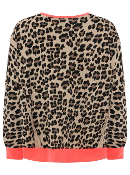 Sweatshirt "Leo buntes Bündchen"