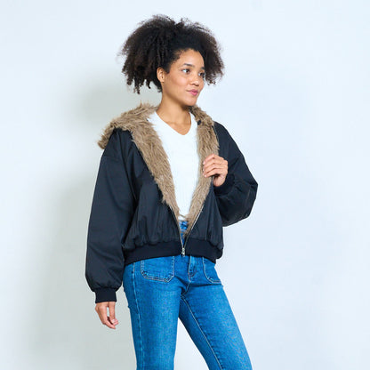 Kuschelige Bomberjacke