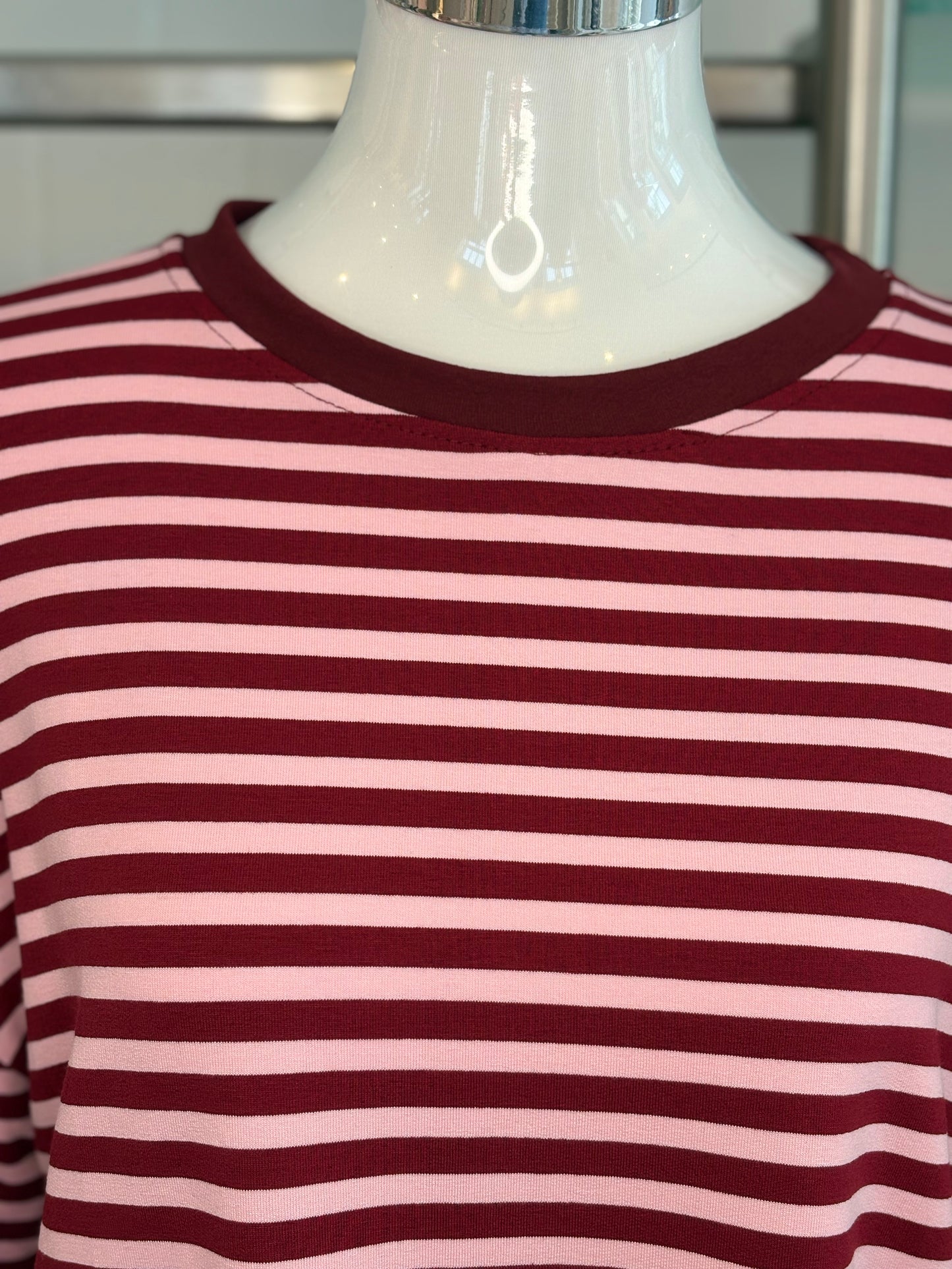 Langarmshirt gestreift Two in One Optik