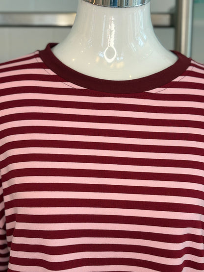 Langarmshirt gestreift Two in One Optik
