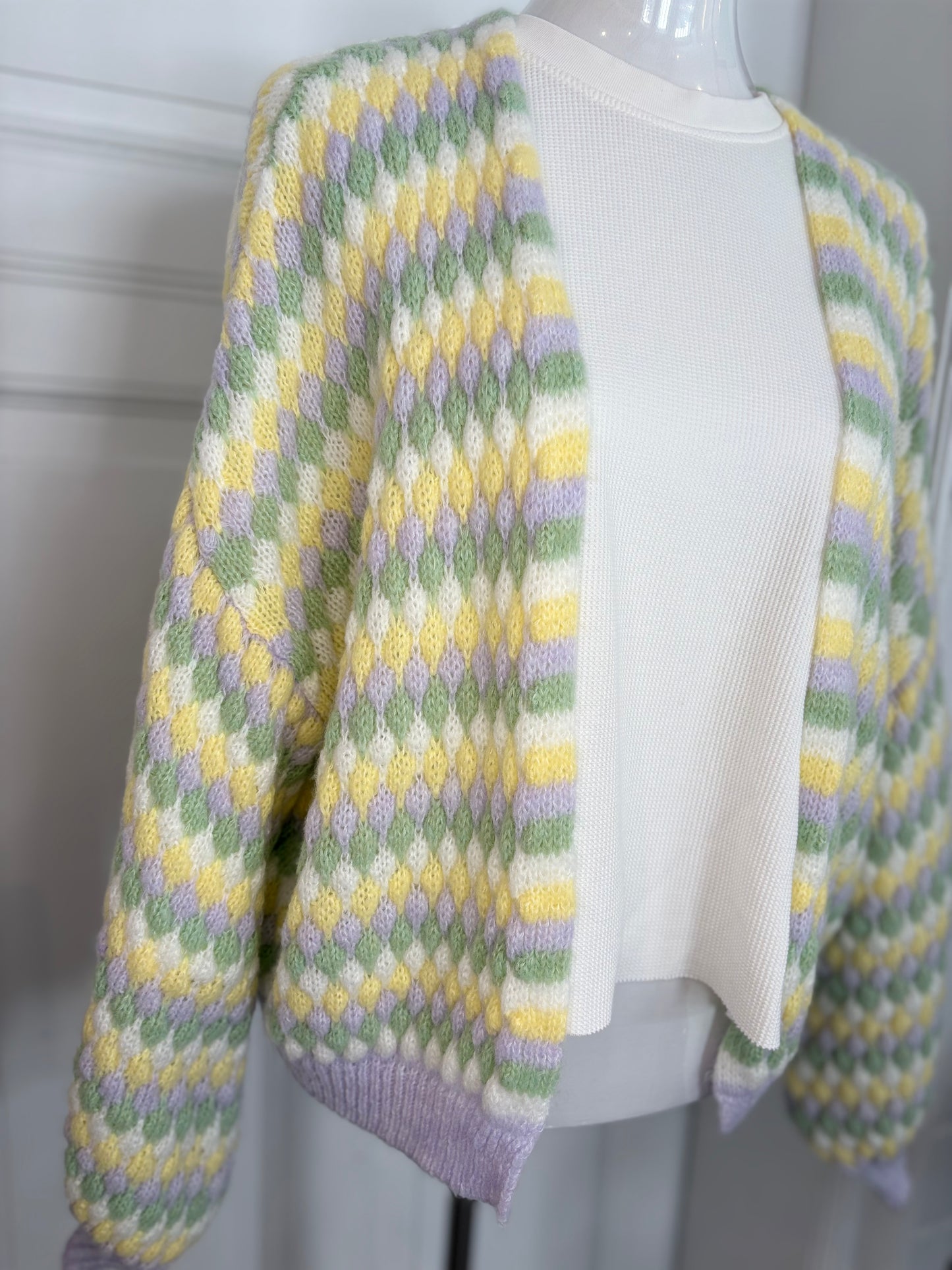 Strickjacke Cardigan gemustert
