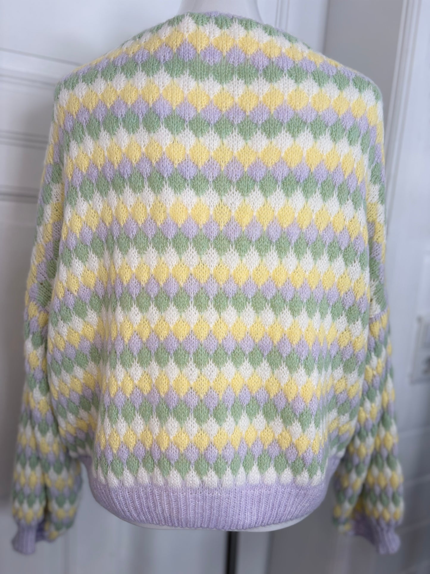 Strickjacke Cardigan gemustert