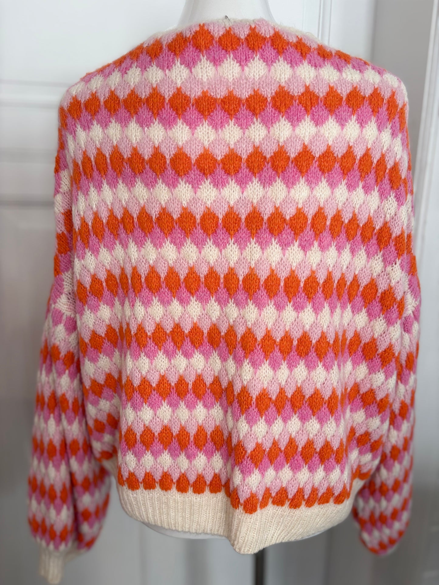 Strickjacke Cardigan gemustert