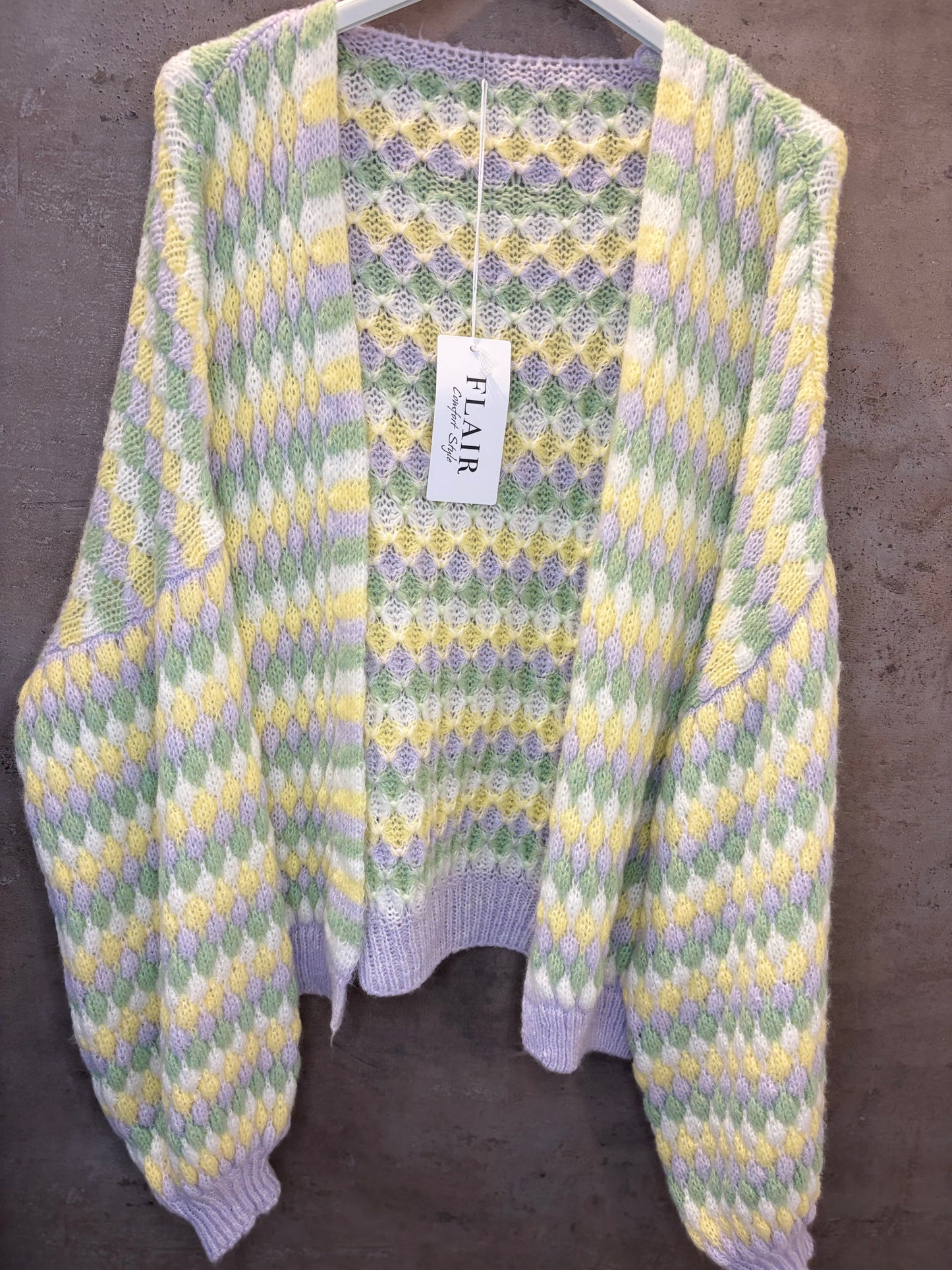 Strickjacke Cardigan gemustert