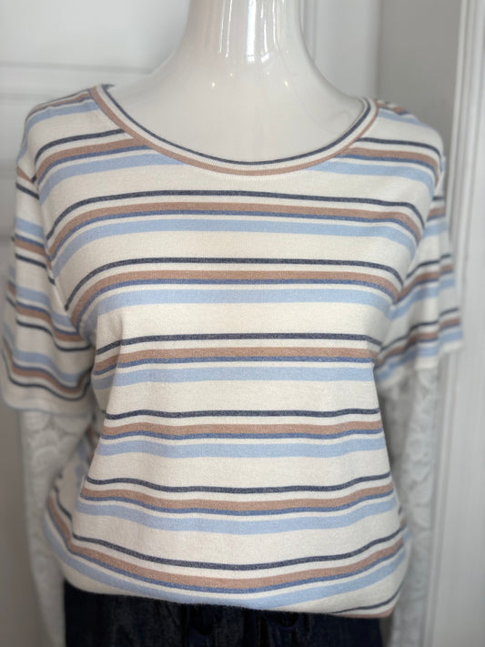 Langarm Shirt mit Spitzenärmeln