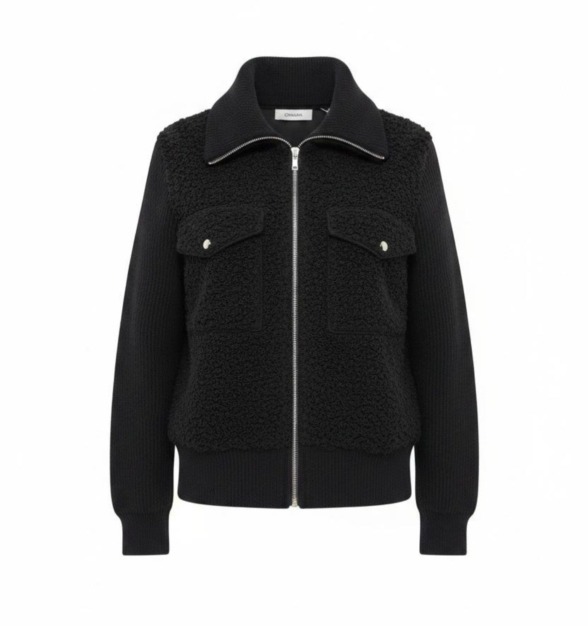 Jacke Teddyjacke mit Kragen