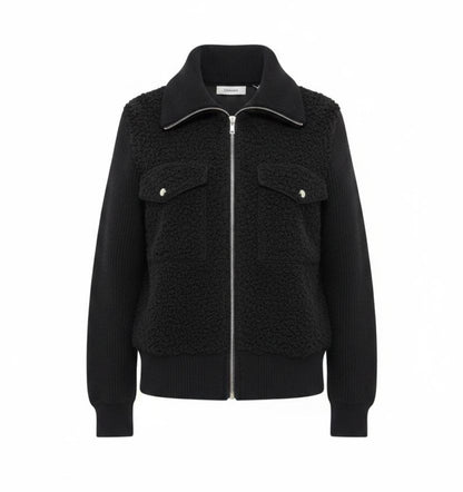 Jacke Teddyjacke mit Kragen