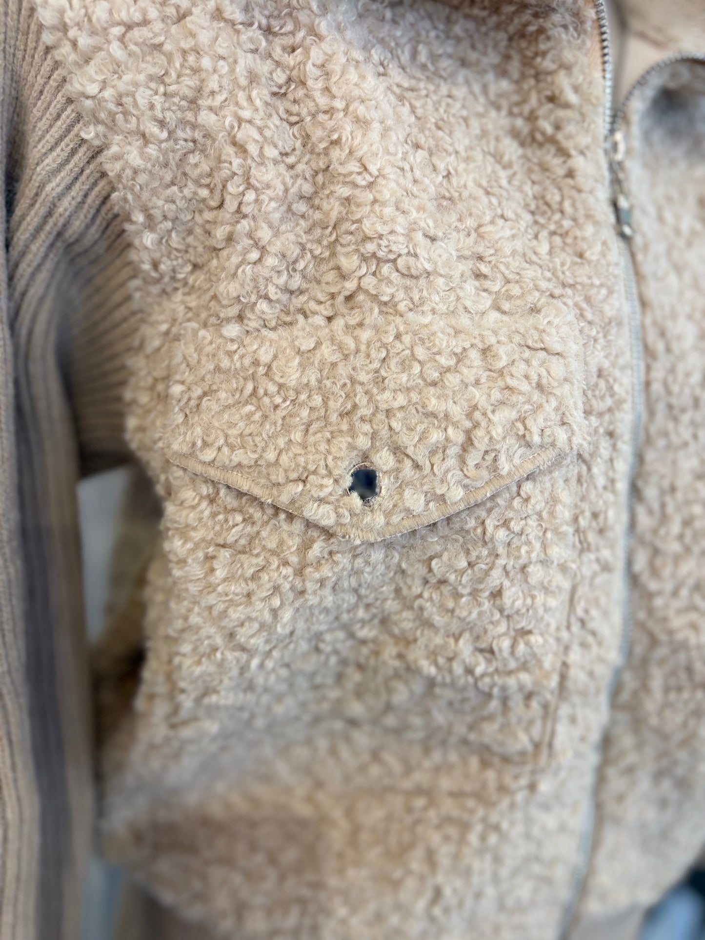 Jacke Teddyjacke mit Kragen