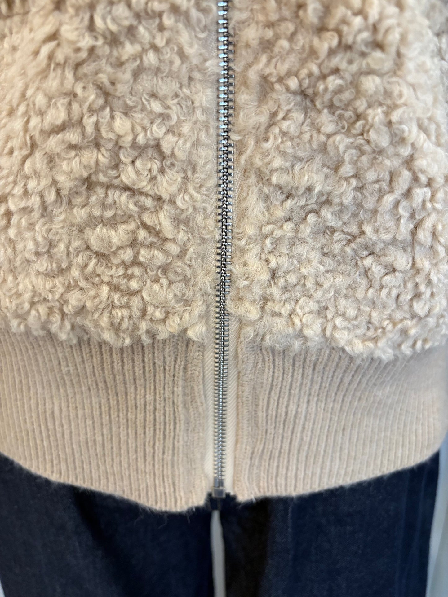 Jacke Teddyjacke mit Kragen