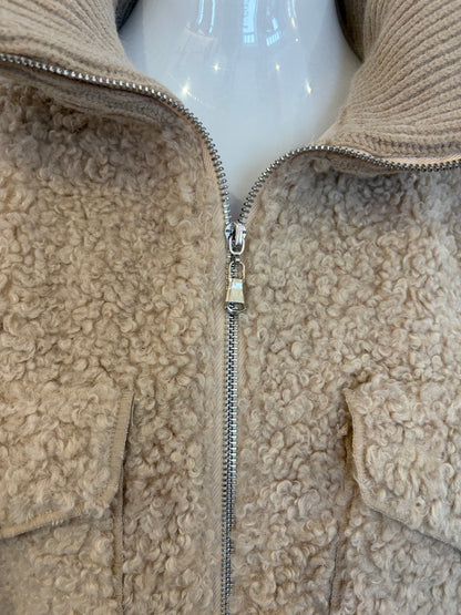 Jacke Teddyjacke mit Kragen