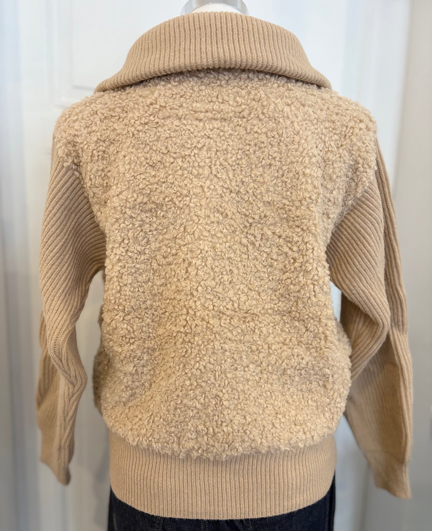Jacke Teddyjacke mit Kragen