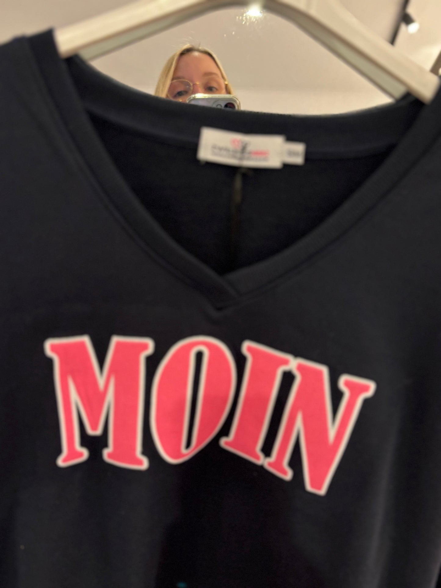 Vneck Sweatshirt "Moin"