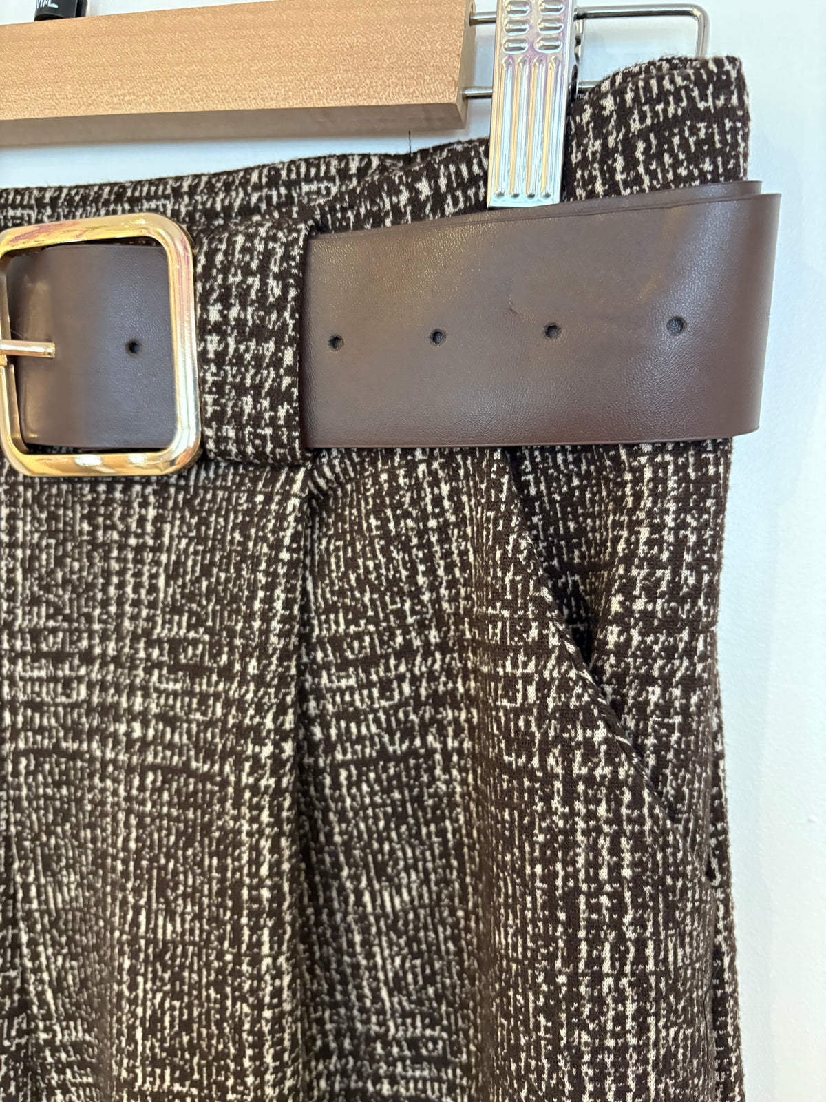 Weite Hose Schlupfhose kleine Bundfalte