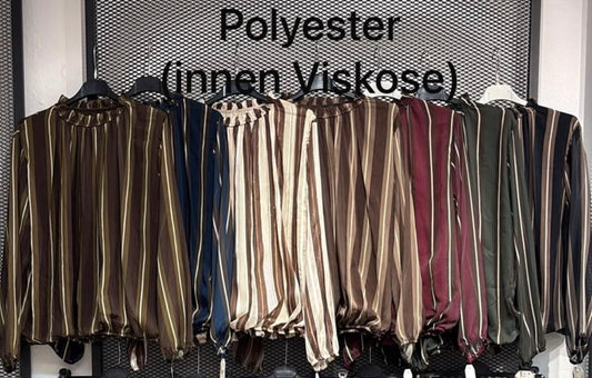 Bluse mit Stehkragen gestreift