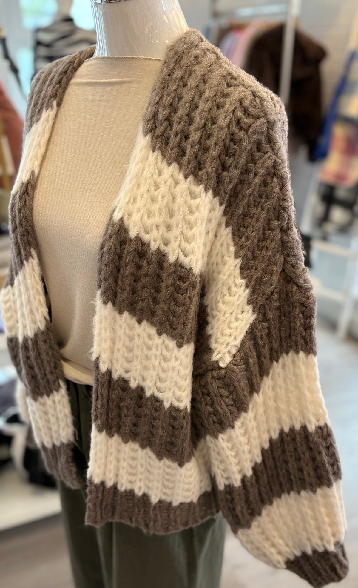 Grobstrick Jacke Cardigan