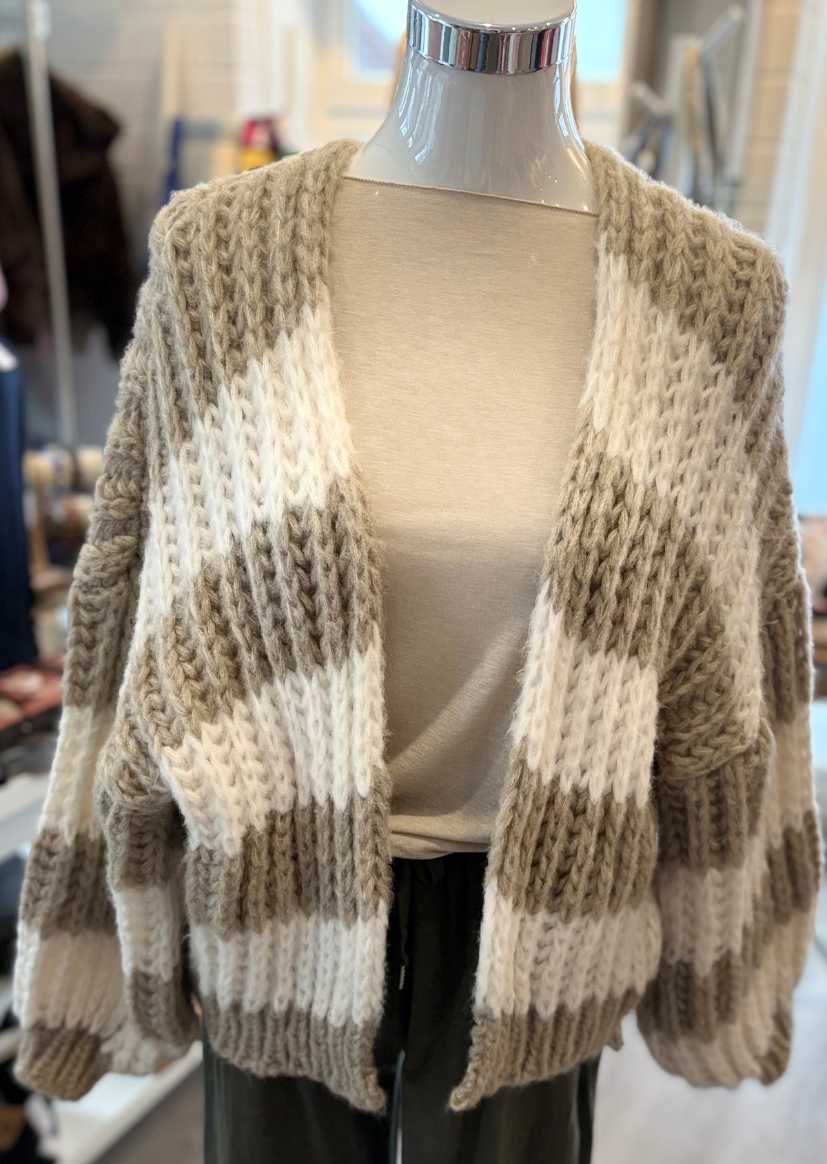 Grobstrick Jacke Cardigan
