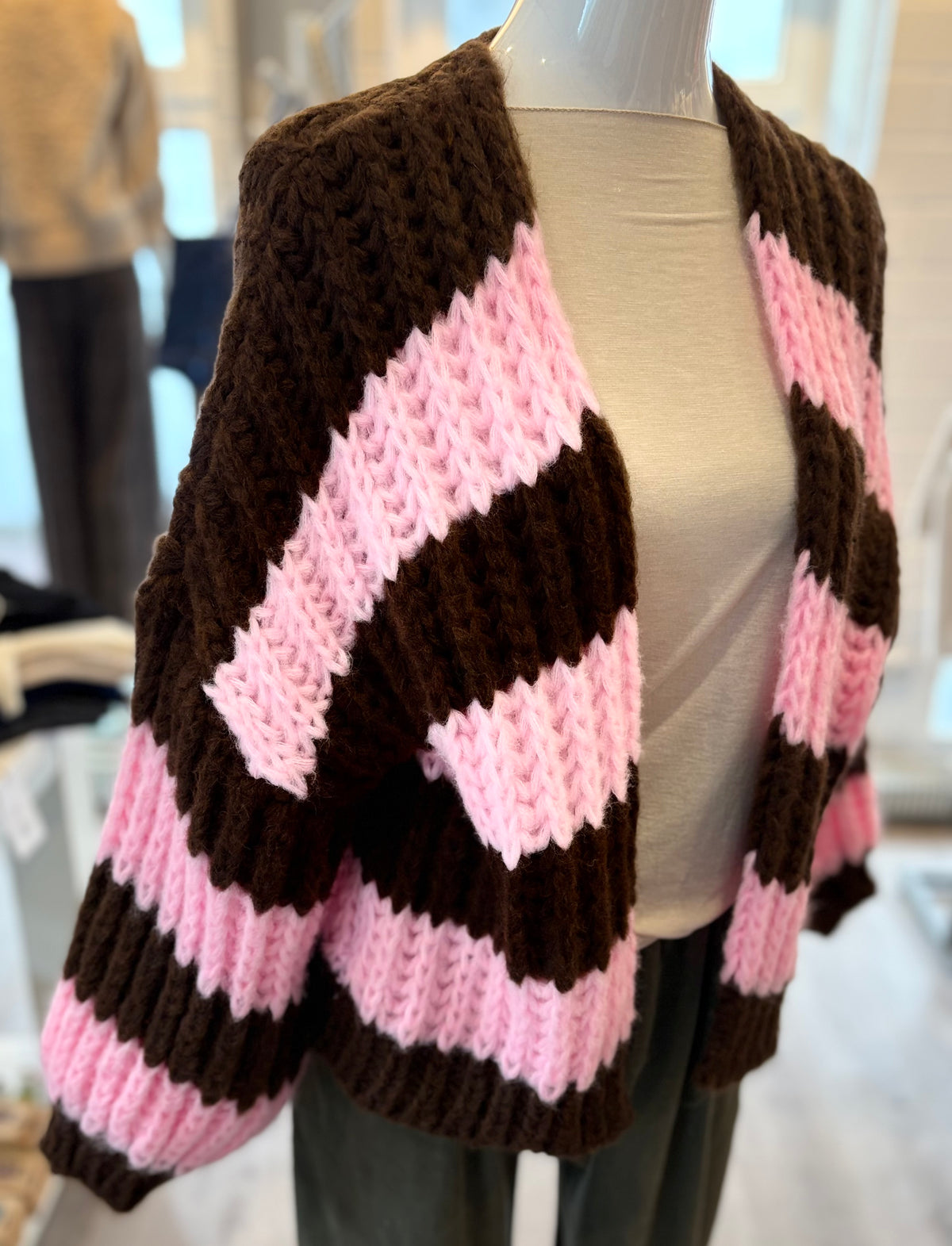 Grobstrick Jacke Cardigan