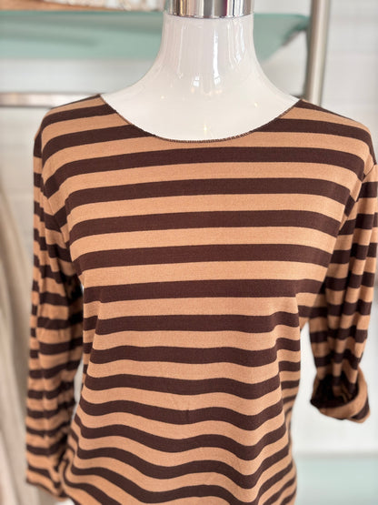 Langarmshirt Feinstrick gestreift