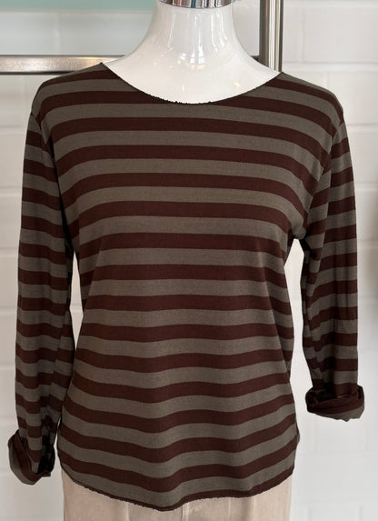 Langarmshirt Feinstrick gestreift